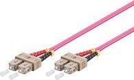 MicroConnect - Nettverkskabel - SC/UPC-multimodus (hann) til SC/UPC-multimodus (hann) - 1 m - 1 m - fiberoptisk - 50 / 125 mikroner - OM4 - halogen...