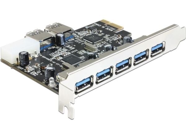 Delock PCI Express Card > 5 x external + 2 x internal USB 3.0 - USB-adapter - PCIe 2.0 - USB 3.0 x 7