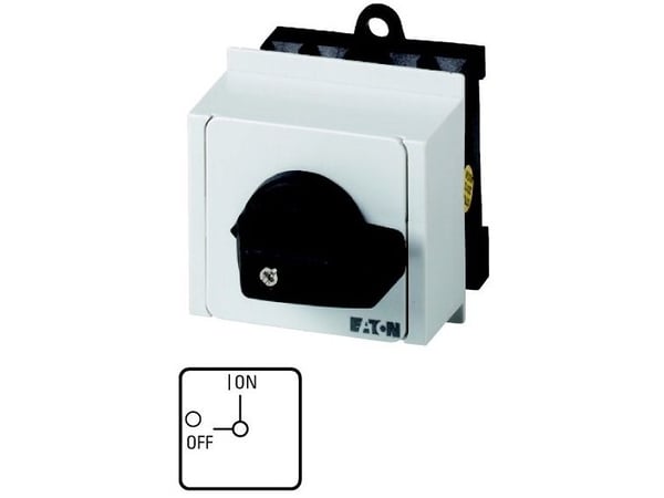 Eaton T0-1-102/IVS Elektrisk strömbrytare 2P Svart - Vit (015147)