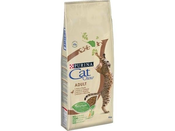PURINA Cat Chow Adult Duck - kissan kuivaruoka - 15 kg