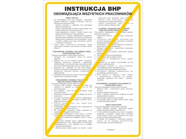 PVC-varoitusmerkki /ohjeet kaikille työntekijöille/ IB01/P