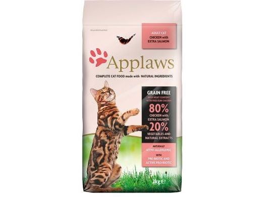 Applaws Adult cat, Kaikille roduille, Kana, Lohi, 7,5 kg