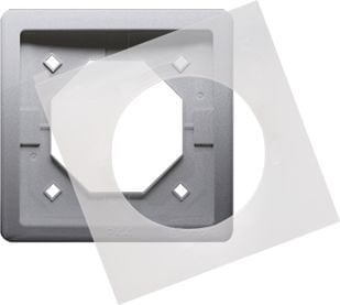 Contact-Simon Simon Basic Standard Hermetisk enkeltramme IP44 med pakning (BMR1B/21)