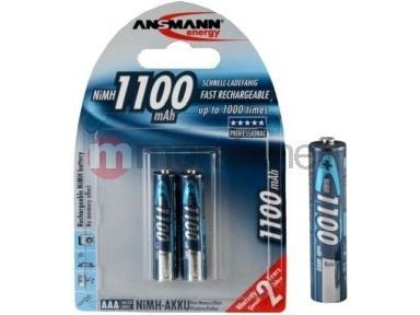 ANSMANN Micro - Akku 2 x AAA - NiMH - (ladattava) - 1100 mAh