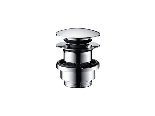 HANSGrohe 1 1/4" Push-Open bundventil med klikfunktion krom