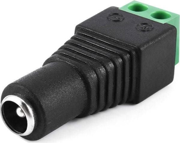 Akyga AK-SC-17 - Strömadapter - växelströmsuttag 2,1/5,5 mm (hona) till 2 st. stiftfästskruvar (hona)