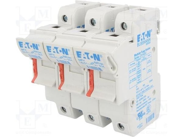 Eaton sylindrisk innsatsbase 14 x 51 mm, 3P 50A 690V AC (CH143DU)