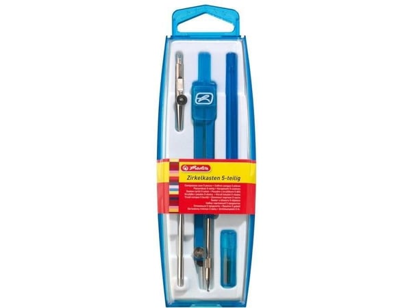 Herlitz 5-delad skolkompass (214838)