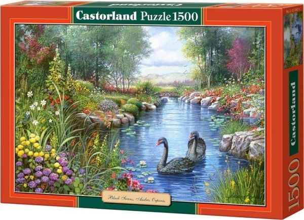 Castorland 1500 sort svaner, Orpinas - PC-151042