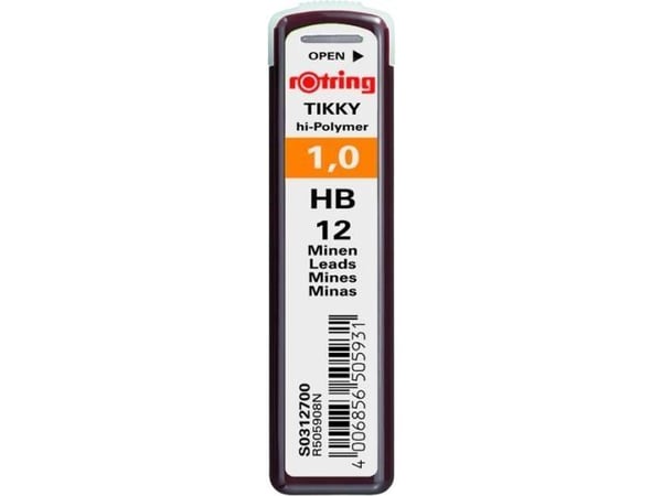 Rotring Polymer Leads, HB, 1 mm