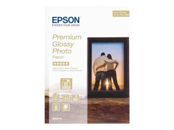 Epson Premium Glossy Photo Paper - Blank - 130 x 180 mm - 255 g/m² - 30 ark fotopapir - for EcoTank ET-1810, 2810, 2811, 2814, 2815, 2820, 2825, 28...