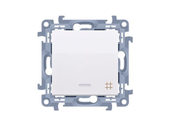 Kontakt-Simon CW7L.01/11, Muovi, Valkoinen, IP20, IP44, 250 V, 10 A, 77 mm