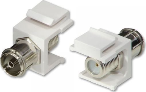 Lindy Lindy 60522 Keystone (modulaarinen liitin) antenniliitin - F-tyypin liitin - 2kpl.