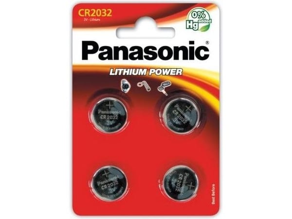 Panasonic Lithium Power CR-2032EL/4B - Batteri 4 x CR2032 - Li - 220 mAh