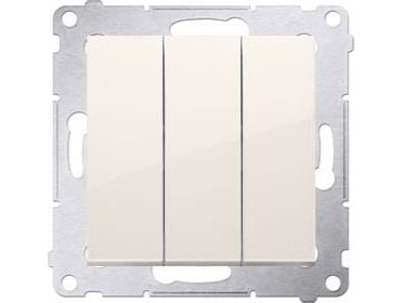 Kontakt-Simon DW31.01/41, Muovi, Valkoinen, IP20, 250 V, 10 A, 75 mm
