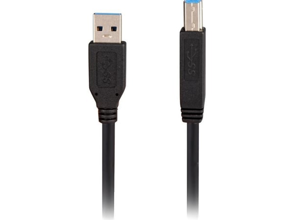 Sharkoon - USB-kabel - USB Type B (hann) til USB-type A (hann) - USB 3.0 - 2 m - svart