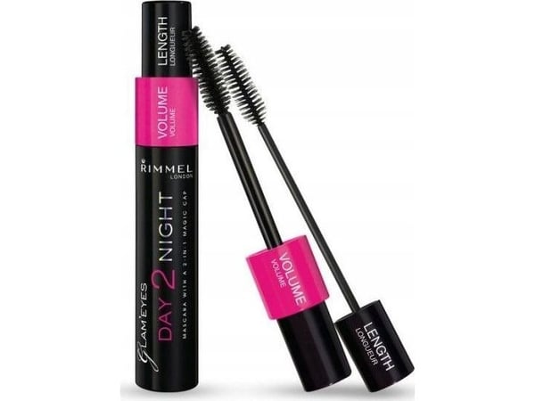 Rimmel Day 2 Night Mascara Double Mascara For Extension And Volume Of Lashes 9 Ml 001 Black