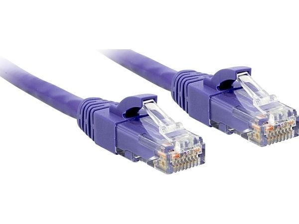 Lindy 48123, 2 m, Cat6, U/UTP (UTP), RJ-45, RJ-45, Lilla