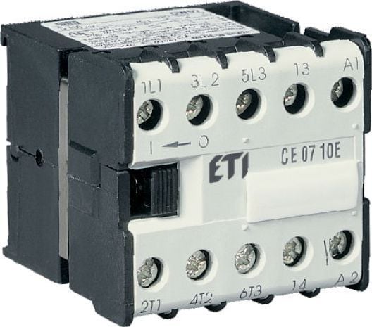 Eti-Polam miniatyr kontaktor 6A 3P 230V AC 0Z 1R CE07.01-230V-50/60Hz (004641013)
