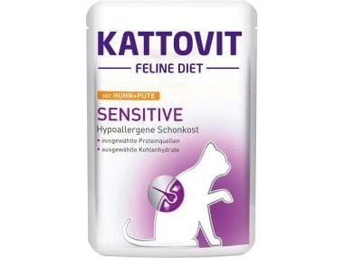 Kattovit KATTOVIT 85 g våtfôr SENSITIVE KURA+INDK sensitiv kattemat + intoleranse