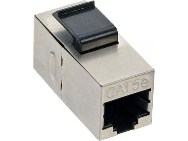 InLine® Keystone RJ45 pistorasia / pistorasia, SNAP-In, Cat.5e