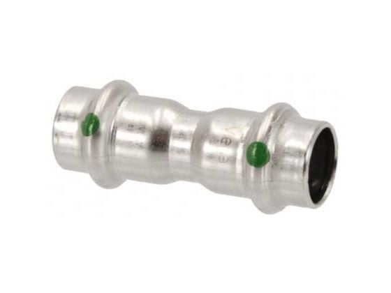 Sanpress inox muffe 54 mm rustfrit stål