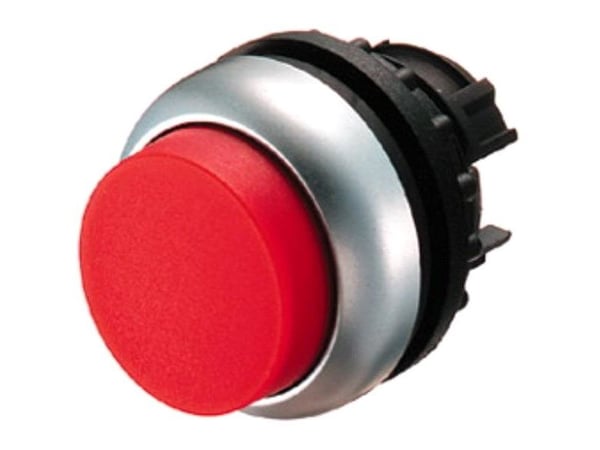 Eaton M22-DH-R, Knap, Krom, Rød, Plast, IP66, IP67, IP69, 29,7 mm, 35,4 mm