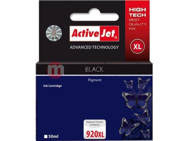 Activejet AH-920BCX muste (korvaava HP 920XL CD975AE; Premium; 50 ml; musta)