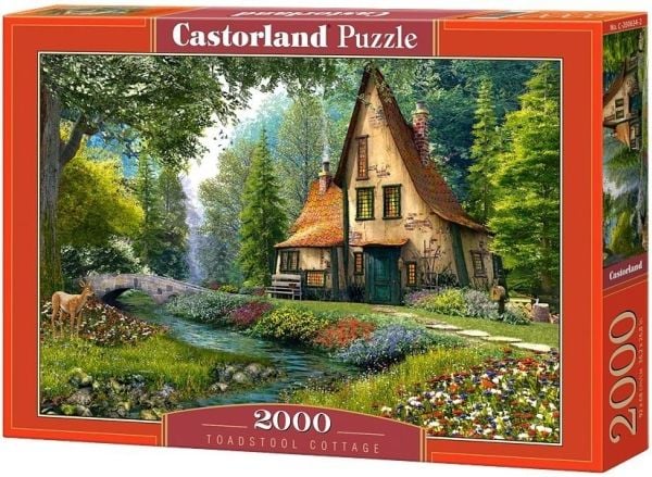 Castorland Toadstool cottage 2000 pcs, 2000 kpl, Maisema, 9 vuosi/vuosia