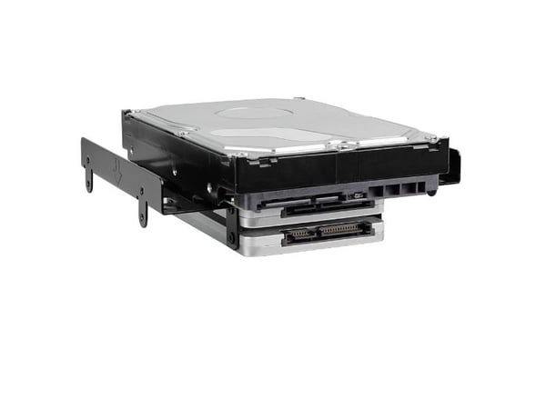 Sharkoon 5.25" BayExtension - Uttagbar harddiskramme - fra 5,25" til 3,5" / 2,5" - svart