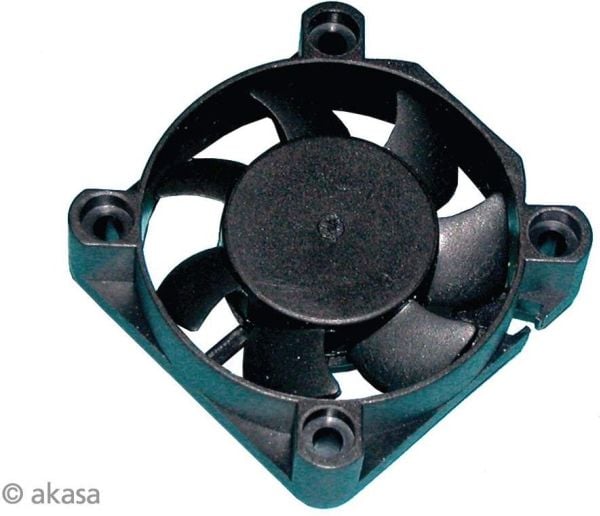 Akasa Black Case Fan, Tuuletin, 24,87 dB, Musta