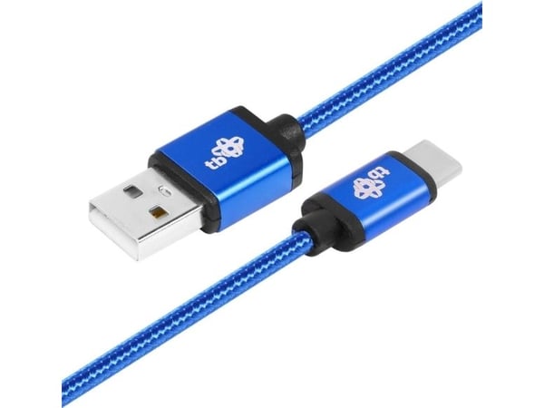 USB-USB C-kaapeli 1,5m sininen johto