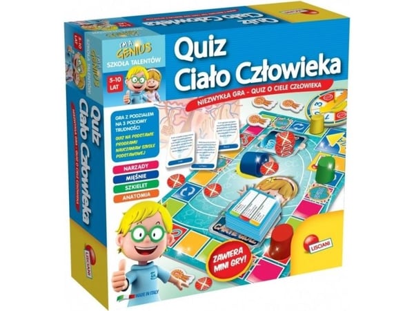 Lisciani Jeg er et geni. Quiz - menneskekroppen (304-PL67794)