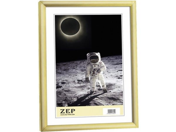 ZEP Basic Frame, Gull, Enkel bilderamme, Bord, Vegg, 10 x 15 cm, Rektangulær