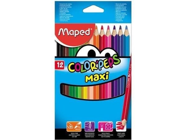 Fargeblyanter Maped - my first JUMBO - med 12 stk. assorterte farger