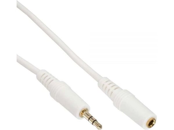 InLine 99937W, 3.5mm, Hankjønn, 3.5mm, Hunkjønn, 10 m, Hvit