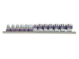 King Tony sekskantede hylser 3/8" 7-19 mm 13stk (3513MR)