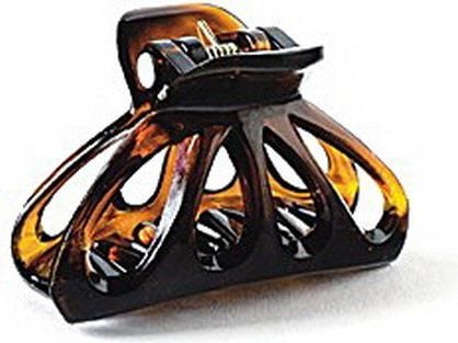 Donegal hårklemme svart/amber/gulbrun (j.bursztyn)