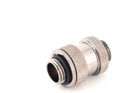 Bitspower Aqua-Pipe II (22-31 mm) for AGB-er - G1/4 tommer, skinnende sølv