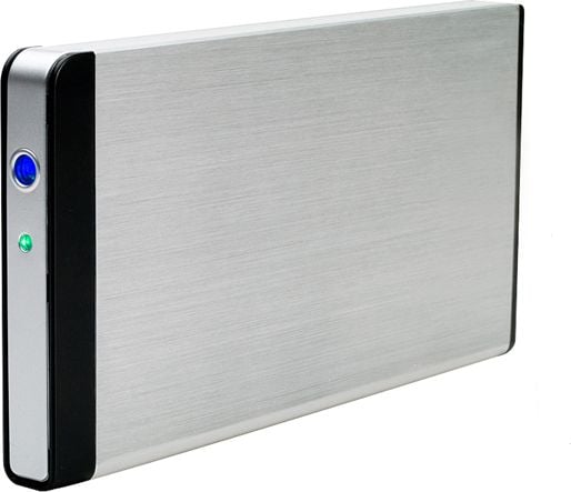 Fantec FB-C25US2, HDD-kotelo, 2.5", SATA, 3 Gbit/s, USB-liitettävyys, Hopea