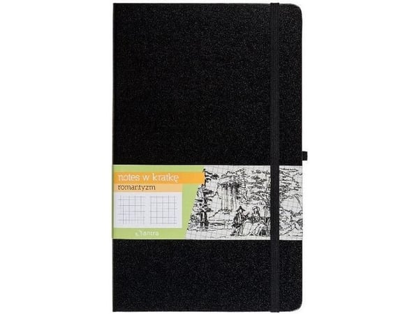 Antra Notes A6 hefte kort romantikk svart (254204)