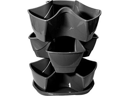Prosperplast Blomsterpotte Coubi 3 stk 295mm grafitt (DKN3003-426U)
