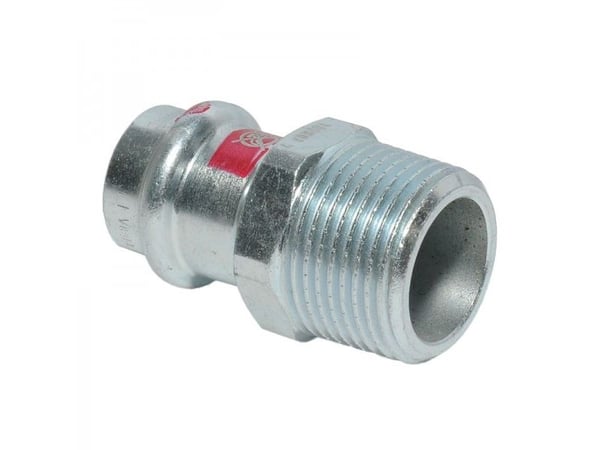VIEGA Prestabo overgang ½"x15mm af ulegeret stål muffe/nippel, SC-contur