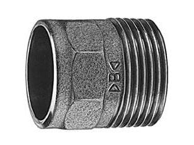 Conex Nippel for loddede og gjengeforbindelser 22x1" bronse - 4243G022008000