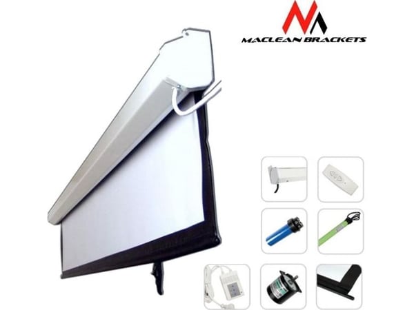 Maclean MC-593 - Projeksjonsskjerm - motorisert - 120" (305 cm) - 4:3 - Matte White