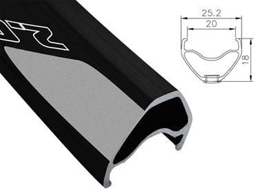 Alexrims felg MTB EVO 2.0 27,5"x32 otw. Tubeless Ready, (ALX-EVO202732), innpakket svart