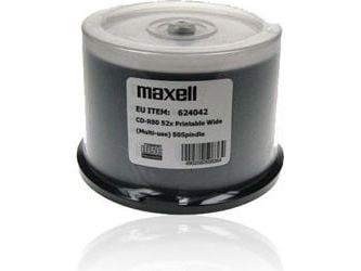 Maxell - 50 x CD-R - 700 MB (80min) - yta utskrivbar med bläckstråleskrivare - CD-fodral