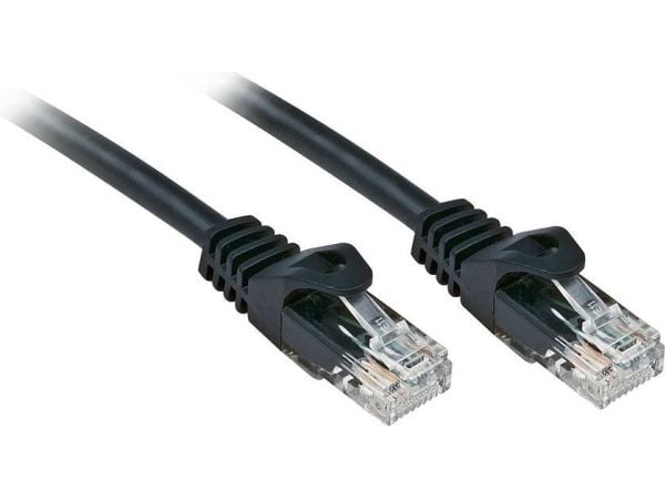 Lindy 48193, 2 m, Cat6, U/UTP (UTP), RJ-45, RJ-45, Svart