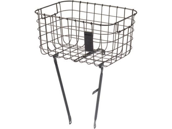 Basil Robin, Front, Sykkelkurv, Stål, Svart, 27 l, 10 kg