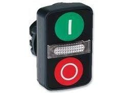 Schneider Electric ZB5, Nappi, Vihreä, Integral LED, IP66, IK05, 23 g